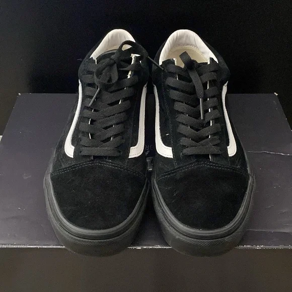 Black - Pig Suede Sk8 -Hi Vans - Picture 1 of 5
